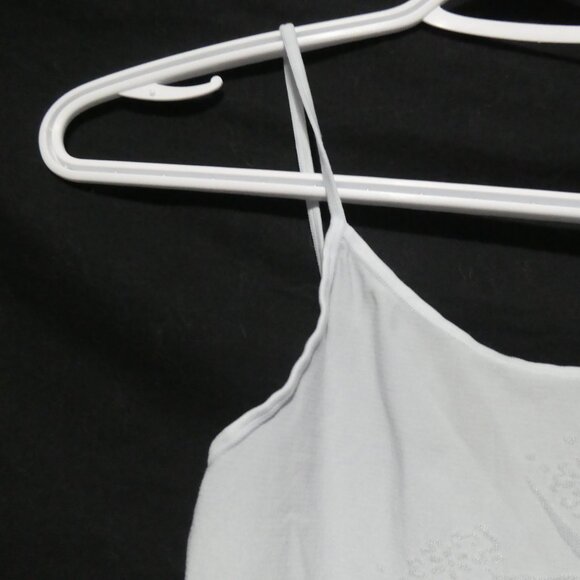 Light Blue Stitched Floral Spaghetti Strap Cami - Camisole | xs - extra small - Picture 3 of 14